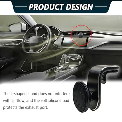Strong Magnetic Phone Mount for Car, Universal Car Vent Phone Holder, 360° Rotation Adjustable Magnetic Smartphone Holder, Fit for All Smartphones - Black - color: Black