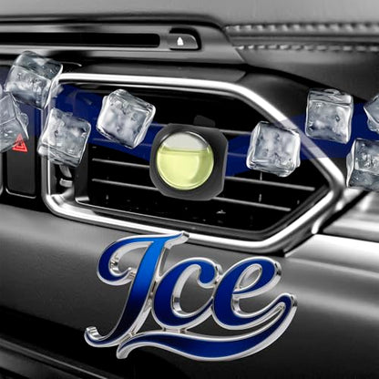 Car Air Freshener Vent Clips, 8 Pack, Provides Long-Lasting Scent, Up to 240 Days, Odor Eliminator (Ice Scent) - color: Ice