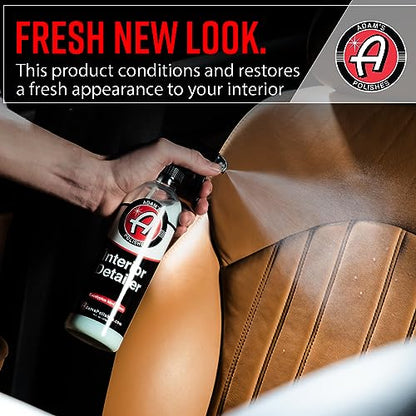 Adam's Polishes Interior Detailer 16oz - Total Car Interior Cleaner, Protectant & Dressing, All Purpose Cleaner & Leather Conditioner, Vinyl, Dashboard, Screen, Seat Cleaner & More - size: 16 Fl Oz (Pack of 1)