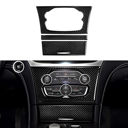 Car Air Conditioning A/C Panel Decals for 2015-2023 Chrysler 300 / 300C / 300S / Limited/Touring Accessories Interior Stickers - color: Center Control Panel