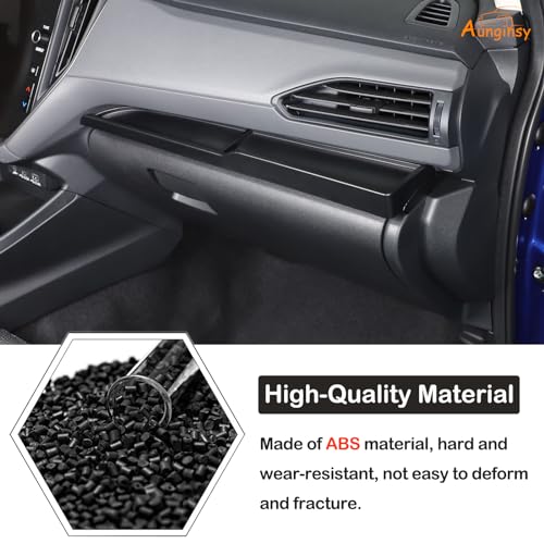 Aunginsy Passenger Dashboard Organizer Tray Compatible with Subaru Crosstrek 2024-2026 & WRX 2022-2026, Center Console Dashboard Table Tray Passenger Co-Pilot Side Storage Box Tray ABS Accessories