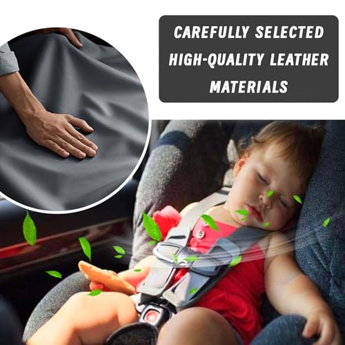 Car Center Console Cover, Upgraded Leather Arm Rest Cover for Car SUV, Car Middle Armrest Console Cover with 2 Storage Bags Scratch Resistant Waterproof Universal Car Accessories (Red) - color: Red