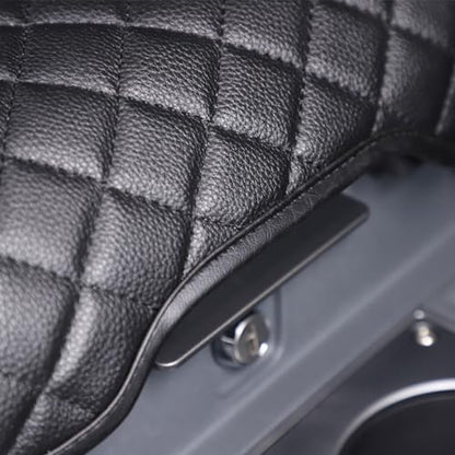 Armrest Box Cover Center Console Pad Compatible with Ineos Grenadier 2020-2024, Comfortable, Breathable, Waterproof Leather Center Console Armrest Cushion (Black) - color: Black