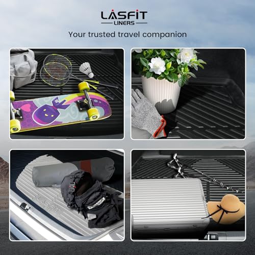 LASFIT Cargo Mat for Honda Passport 2025 2024 2023 2022 2021 2020 2019, All Weather Custom Fit TPE Trunk Mat Trunk Tray Cargo Tray, Black - style: 5）For Honda Passport | 2019-2025 | Trunk Mat