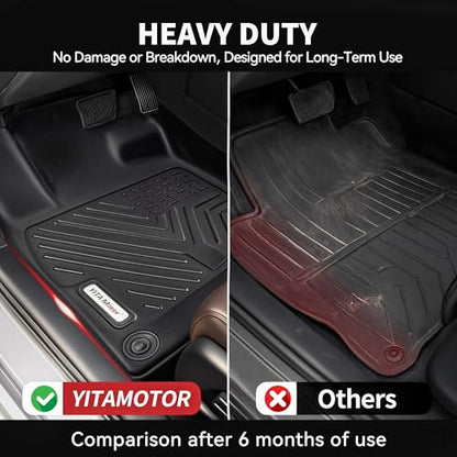 YITAMOTOR Floor Mats Fit for Honda Pilot 2022-2016,All-Weather Floor Liners Set Front 1st & 2nd 3rd Seat Floor Liner Set Black, 8 Passenger Model - style: 2016-2022 Pilot 1st & 2nd & 3rd