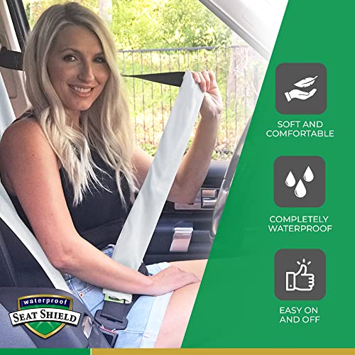 Seatbelt Covers - Removable Car Seat Belt Cover for Women, Men, Kids - Gray 20 in Long Waterproof Seat Belt Cushion with Protection from Sweat and Odor for All Vehicles - color: Gray
