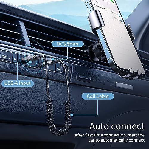Mcdodo Aux Bluetooth Adapter 5.3 with Built-in Microphone CD Quality 10M Transmission Bluetooth Receiver USB 2.0 to 3.5mm Wireless Car Kit Auxiliary Incoming Calls Hands-Free Instant Car Start Compati