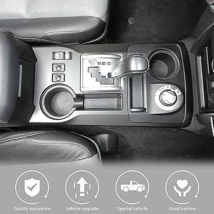 Jimen Compatible with Toyota 4Runner 2010-2023, Gear Shift Panel Cover Interior Trim Accessories (Matte Black) - color: Matt Black