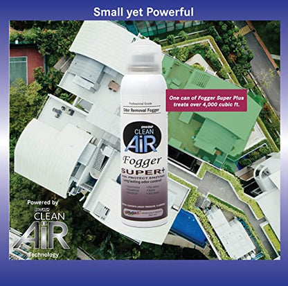DWD2 Clean Air Odor Removal Fogger Super Plus – Enzyme-Based Interior Odor Control for Cars, Homes & Enclosed Spaces, Plant-Based, Non-Toxic, Powerful Formula for Air Freshening