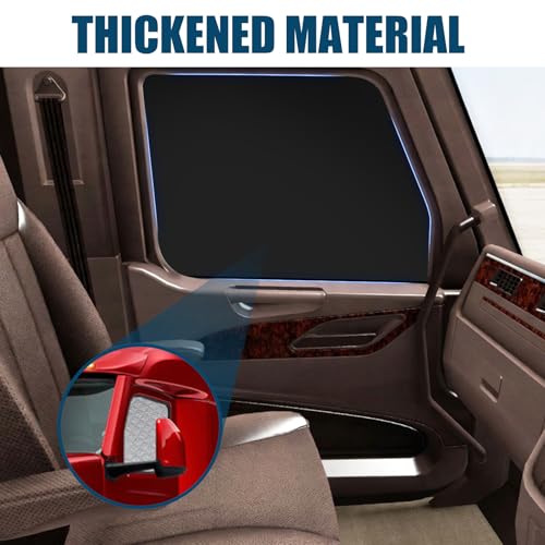Side Window Sun Shade for Peterbilt 579 2022-2026, 567 2014-2026, Custom Fit 210T Reflective Sunshade for Semi Truck, 6-Layer Heat Insulation Privacy Protector, Block 99% UV Rays, 2PCS - size: Peterbilt 579 / 567 2014-2026