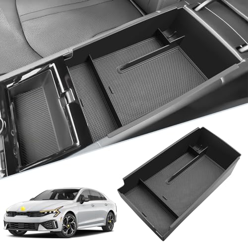 SKTU for 2025 2026 Kia K5 Accessories Center Console Organizer 2025 2026 K5 Console Tray for 2025 2026 Kia K5 (LXS/GT-Line/GT/EX) Console Organizer Kia K5 2025 2026 Accessories with Coin Holder - color: for 2025 2026 K5