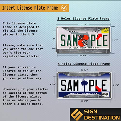 Metal Insert License Plate Frame Keep Calm I Am Canadian Weatherproof Car Accessories Black 2 Holes Solid Insert 1 Frame