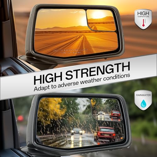 Passenger Right Side Door Mirror for 2019-2024 Chevy Silverado 1500, with Heated Power and Convex Blind Spot Glass Temperature Sensor Manual Folding, Replace#GM1321583(7 Pins) - size: Right