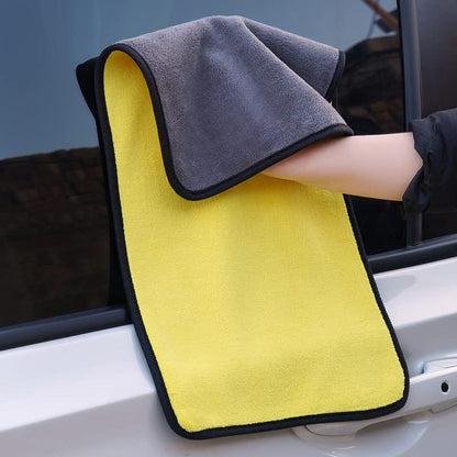 1 Pack Premium Microfiber Towels Coral velvet Washing and Detailing Towels for Car Detailing & Household Cleaning – Ultra-Soft Super Absorbent, Lint & Streak-Free 11.8"x23.5”Dual-Sided Cleaning Cloth