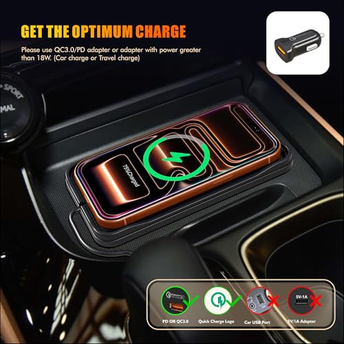 Wireless Car Charger Pad, 15w Fast Car Wireless Chargers Charging pad Non Slip Charger for Car Wireless Phone Charger for iPhone 17/16/15/14/13/12 Pro, SE3/SE2/XS/X/XR/8, 30cm Cable - color: Black-30cm Cable