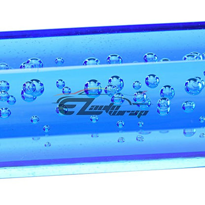 EZAUTO WRAP Shift Knob Stick Crystal Transparent Bubble Purple Blue Throw Gear Shifter 10cm - color: Blue Purple, size: 10cm