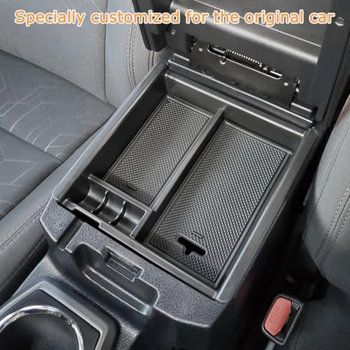 JKCOVER 3PCS Center Console Organzier Compatible with Toyota Tacoma 2016-2023 Accessories Tray Hidden Box Divider ABS Material Insert - color: 3PCS