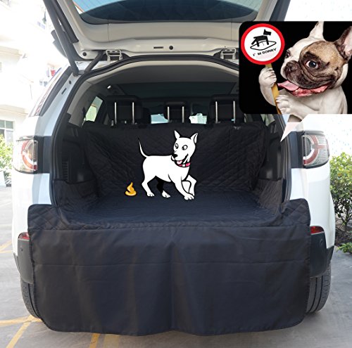 FLR Cargo Liner Cover Waterproof Durable Washable Car Pet Seat Cover Backing Protection Dog Mats for Travel Cars, SUV, Vans & Trucks-Universal Fit-80X52in - color: Black