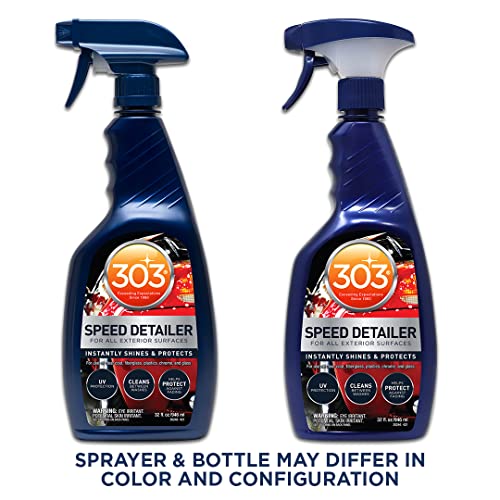 303 Automotive Speed Detailer - Instantly Shines & Protects, Perfect for in Between Washes, Provides Superior UV Protection, Helps to Repel Dust & Dirt, 32oz (30246CSR) Packaging May Vary - size: 32 Fl Oz (Pack of 1)