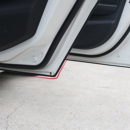 32Ft(10M) Door Edge Guards Car Door Edge Guards U Shape Car Door Protector Rubber Seal Door Guard Internal Double Sided Tape (No Glue Required), Black