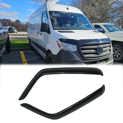 Side Window Wind Deflector, 2pcs Protective Replacements Rain Guards Set, Window Visor fit for 2006-2018 Mercedes-Benz Sprinter MB27 - size: 2006-2018 Sprinter