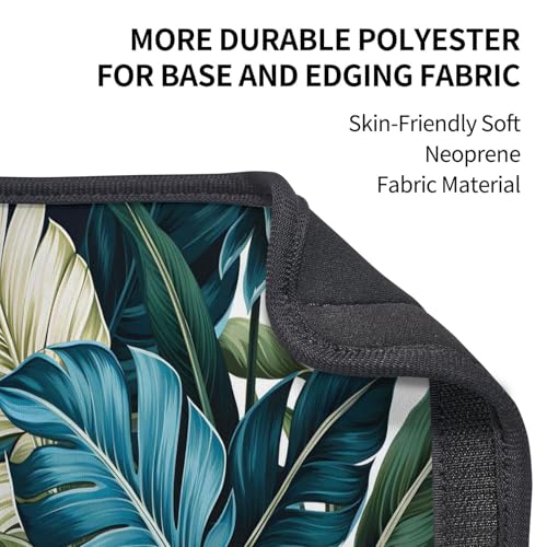 Seat Belt Cover Pad Tropical Palm Leaves Pattern Soft Safety Car Automotive Seat Belt Pads Cushion Shoulder Strap Covers for Cars or Bags, 2 Pcs - color: Tropical Palm Leaves Pattern