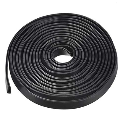 uxcell Edge Trim U Seal Extrusion, Silicone Black U Channel Edge Protector Sheet Fits 5/64-5/32inch Edge 5M/16.4Ft Length - size: 5000mmx7mmx10mm