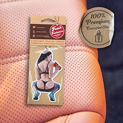 Funny Naughty Unique Car Air Fresheners Scented With Premium Oils By Fresh Fresheners (Colombiana) - color: Colombiana