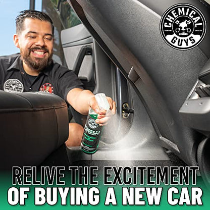 Chemical Guys New Car Smell Air Freshener and Premium Odor Eliminator Refreshes & Neutralizes Odors, Great Car Fresheners for Trucks, SUVs, RVs, and More - 16 oz - size: 16 Fl Oz (Pack of 1), style: NEW CAR 16 oz