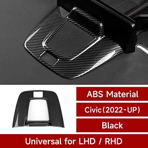 Car GPS Navigation Dashboard Cover Decals for 2022 2023 2024 2025 Honda Civic 11th Gen Accessories ABS Carbon Fiber Interior Stickers - color: Gps Dashboard Panel