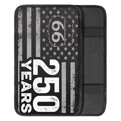 Dreaweet 250th Anniversary USA Flag Center Console Armrest Pad Cover Patriotic Car Arm Rest Cover Universal Middle Console Covers for Cars SUV Truck Sedan - color: American Flag 250 Years