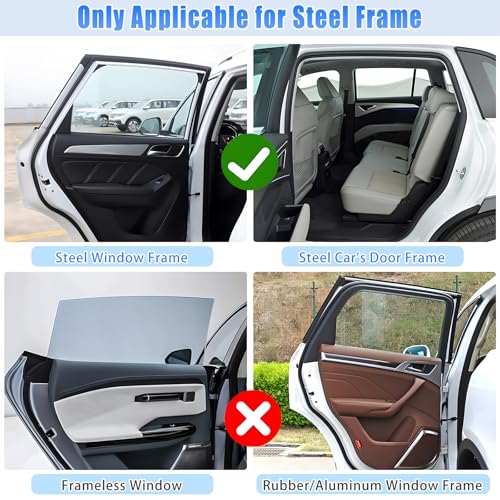 ZATOOTO Car Window Covers for Rear Privacy Car Shade for Baby Back Window Sunshade of Soft Suede UV Protection & Light Blocking Baby Sun Shades for Camping Eating and Rest, 16.69×31.5in - color: JP-Ola-85*50