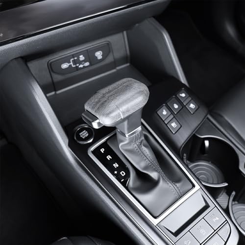 Premium Car Gear Shift Knob Cover Compatible with Kia Sportage 2026 K4 2024-2026 Accessories, Heat-Resistant Anti-Fade & Shock Absorption (Wood Grain) - color: Wood Grain