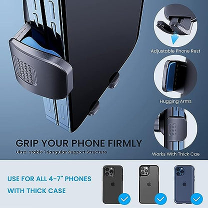 TICILFO Phone Mount for Car Phone Holder Mount Upgraded Metal CD Slot Phone Holder Car Cell Phone Holder Thick Cases Friendly iPhone Holder for Car Mount for CD Player Fit for All iPhone Smartphone - style: CD