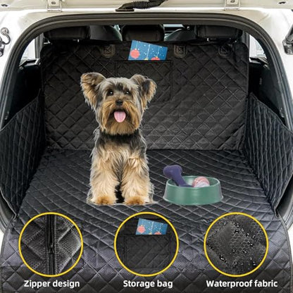 SUV Cargo Liner for Dog Car Seat Cover Waterproof Pet Cargo Cover Nonslip Dog Seat Cover with Bumper Flap Protector for SUV Trunk Sedans Vans（70L”*40W“） - size: 70" x 40"