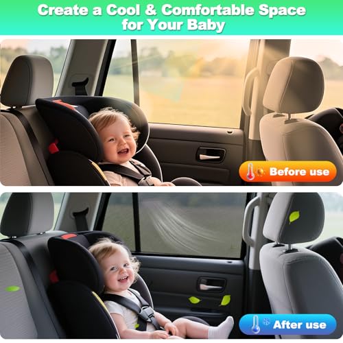 2019-2024 RAV4 Window Shades -Car Window Shade for Baby and Driver, Breathable Mesh Car Privacy Curtains for Side Windows, UV Protection and Heat Insulation for Road Trips, Napping - size: RAV4(2019-2024) 4PCS