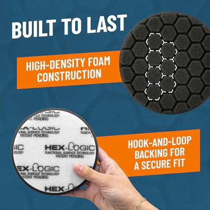 Chemical Guys 5.5" Buffing Pad Sampler Kit - 4 Piece Detailing Set with 3 Professional Foam Car Polishing Pads & 16 oz Polishing Cleaner, for Dual Action and Rotary Polishers Using 5" Backing Plates - size: 5.5"