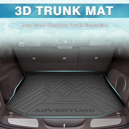Mixsuper Custom Fit for Cargo Liner 2011-2021 Jeep Grand Cherokee All Weather Durable Odorless Rear Trunk Liner Cargo Mat Black - size: Fit for Jeep Grand Cherokee | 2011-2021