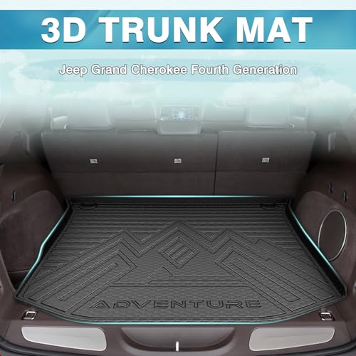 Mixsuper Custom Fit for Cargo Liner 2011-2021 Jeep Grand Cherokee All Weather Durable Odorless Rear Trunk Liner Cargo Mat Black - size: Fit for Jeep Grand Cherokee | 2011-2021