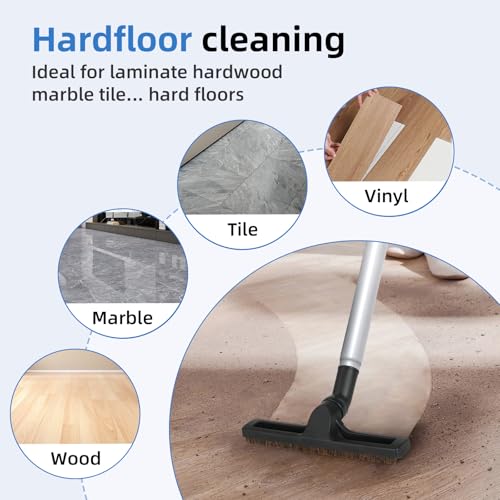 Hardwood Floor Brush Vacuum Attachment Compatible with Shark Corded Stick Rocket HV301 HV322, 1-1/4" Accessories with Adapters (Hardfloor Brush) - style: Hardfloor Brush