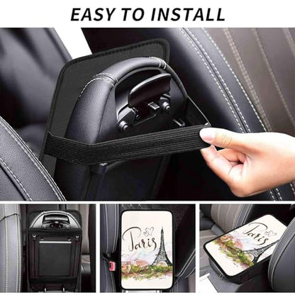 Paris Eiffel Tower Auto Center Console Cover Universal Car Armrest Pad Waterproof Women Men Automotive Interior Accessories for Most Vehicle SUV - color: Paris Eiffel Tower