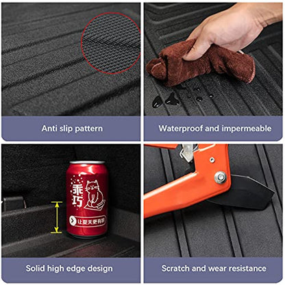 Elsetyler Cargo Liner for 2020-2026 Sentra - Black TPE All Weather Heavy Duty Waterproof Rear Cargo Tray Trunk Floor Mat Protector Compatible with 2020-2026 Nissan Sentra - color: black