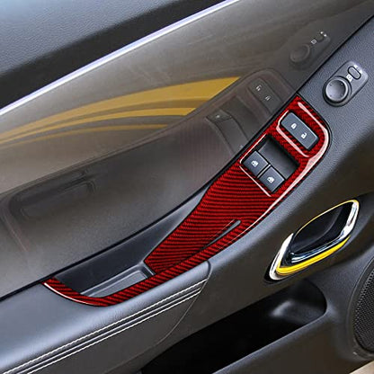 Car Window Lift Switch Sticker Carbon Fiber Decal Interior Trim for Chevrolet Camaro 2010 2011 2012 2013 2014 2015 Accessories - color: Window Lift Switch a