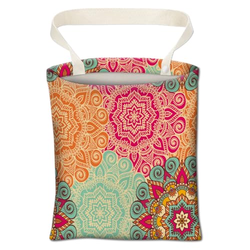 Cute Car Organizer and Storage Bag, Hanging Trash Bin for Vehicle, Travelling, Camping - Colorful Flowers Pattern - color: Colorful Flowers Pattern