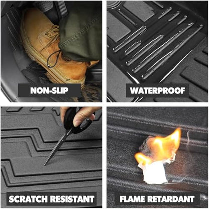 Vanseno Cargo Mat for 2018-2025 Honda Odyssey 7/8 Seats Cargo Liner Trunk Mat TPE All Weather Protection for 2018 2019 2020 2021 2022 2023 2024 2025 Honda Odysse Accessories - color: Fit 2018-2025 Honda Odyssey