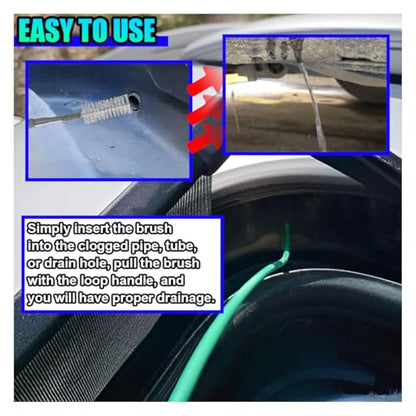 Auto Sunroof Drain Cleaning Tool, 78 Inch Long Pipe Cleaners & Flexible Drain Brush, Slim Tube Cleaning Brush Dredging Tool for Car Sunroof, Windshield Wiper Drain Hole (2PCS) - size: 2PCS