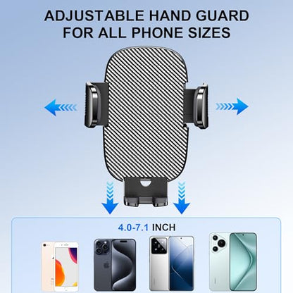 GUWEZ Phone Holder Car Mount for iPhone [Powerful Suction] Phone Mount for Car Dashboard Windshield Air Vent Universal Accessories [Thick Cases Friendly] Automobile Phone Holder Fit iPhone Smartphone - style: Windshield/Dashboard/Vent