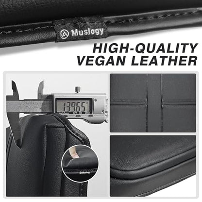 Muslogy Center Console Armrest Cover Fit for Dodge Ram1500/2500/3500 2002-2012 Accessories, Comfort Armrest Pad Console Lid Cushion Vegan Leather 1-Inch Extra Thick(Jump Seat ONLY) - size: 3) 02-12 |Ram1500/2500/3500| Jump Seat, +Thick