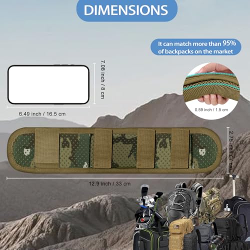 ZINMARK 2Pcs Ultra-Thick Shoulder Pad Cushions for Laptop Bags,Messenger Bags,Briefcases,Luggage, Tool Bags,Travel Bags etc - color: Camouflage Green