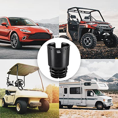 KEMIMOTO Universal Cup Holder Expander - Fits Hydro Flask, Yeti, 18-40oz 3.0in-3.8in Diameter Bottles - fit 3.2in Diameter Cup Holder for Car, RV, Truck, UTV, Golf Cart